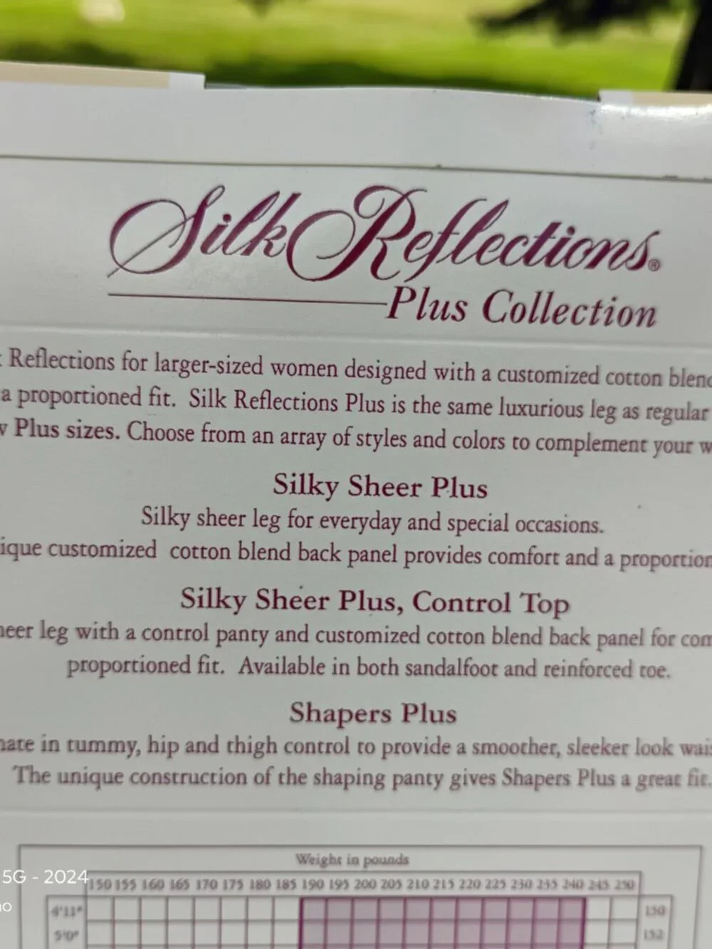 Hanes Silk Reflections Plus Collection NOS Queen sz control reinforced toe Taupe